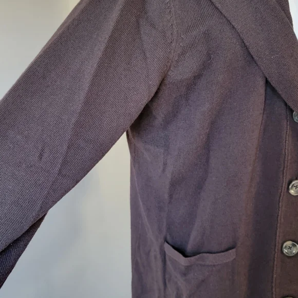 Kate Hill Women's Brown Shawl Collar Coat Cotton, Wool Blend. Size XXL - Picture 2 of 7